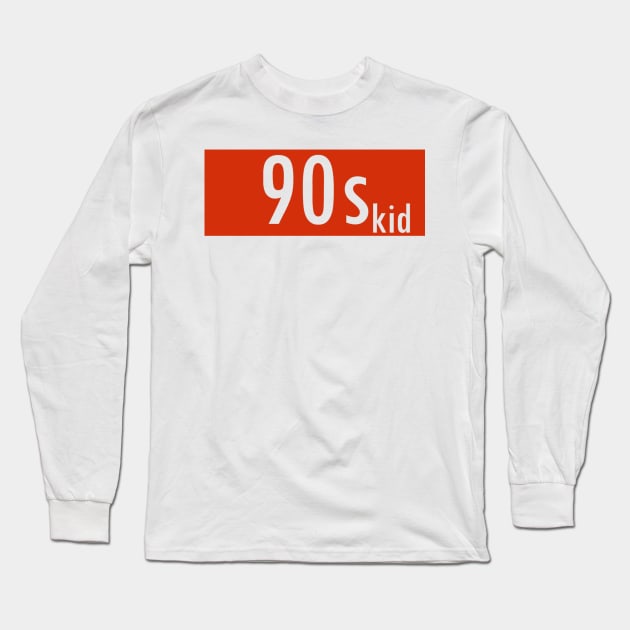 90's Kid Long Sleeve T-Shirt by oliviaerna